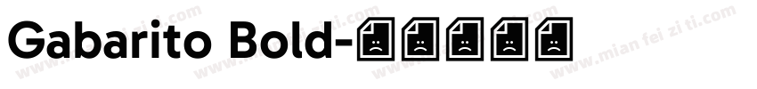 Gabarito Bold字体转换
